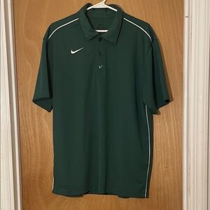 Nike Men's Dark Green Polo Shirt